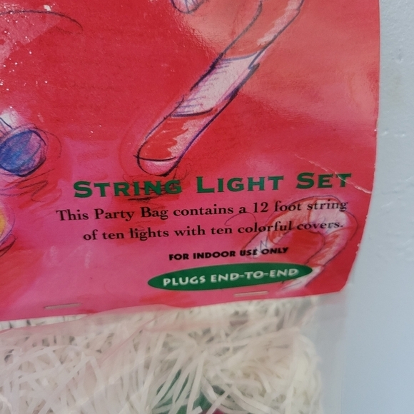 Prima Lite Holiday Vintage Christmas Lights Santa Tree String Sue Scott 1998 Vtg - Picture 3 of 5
